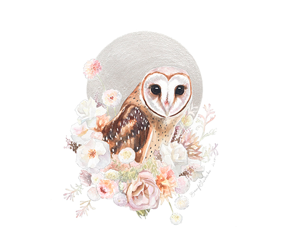 "Pearl Owl"  by Darcy Goedecke